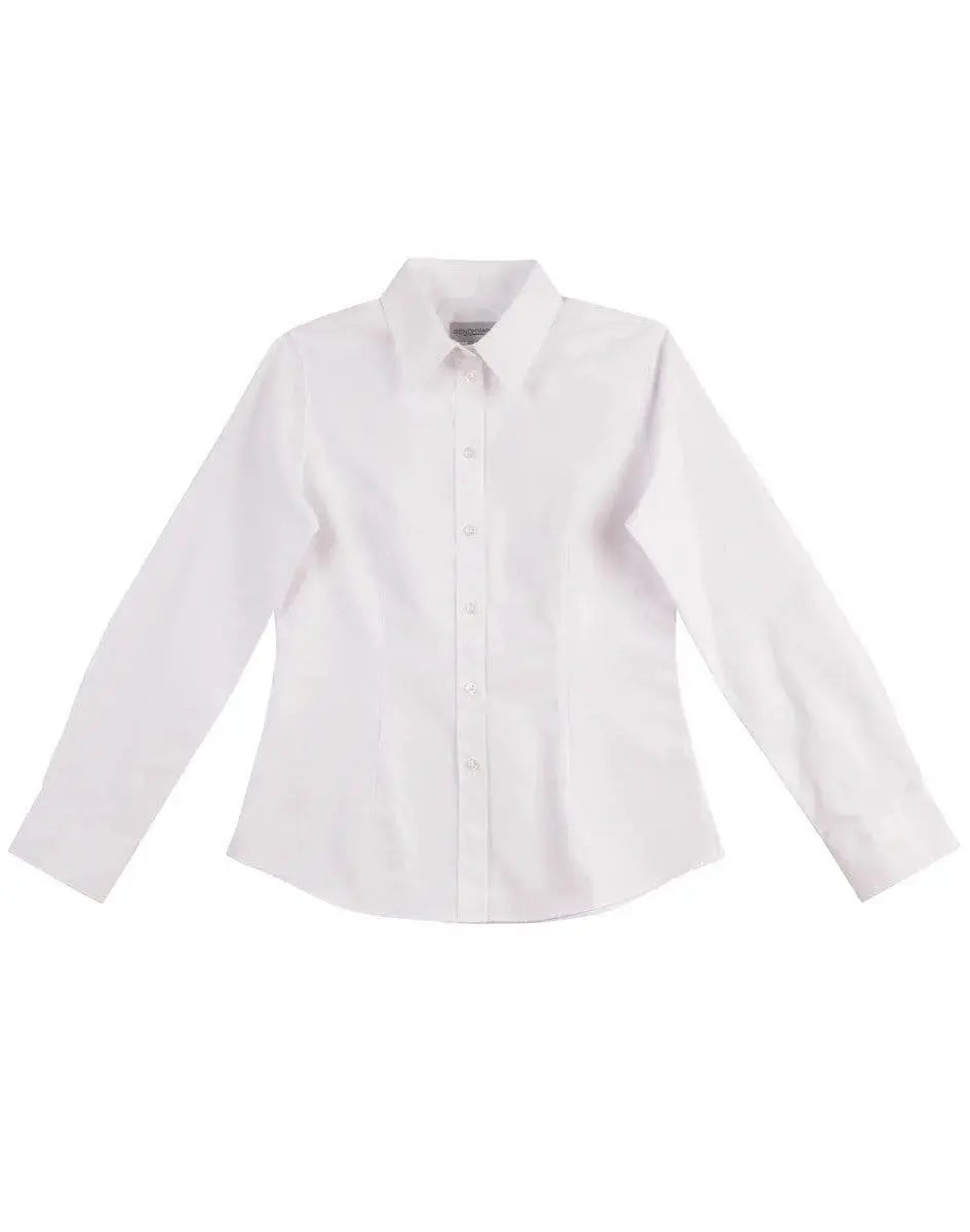 BENCHMARK Women's CVC Oxford Long Sleeve Shirt M8040 Metro Workwear.